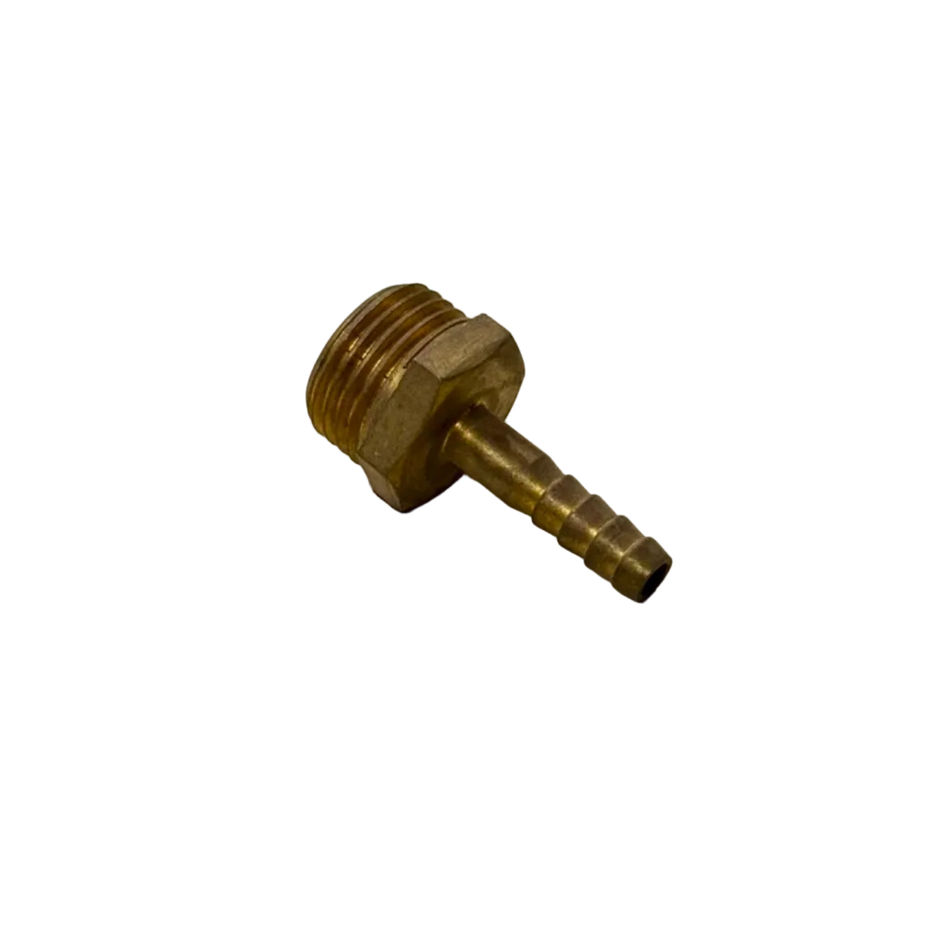 BRASS HOSE NIPPLE MALE 1/2 X 1/4