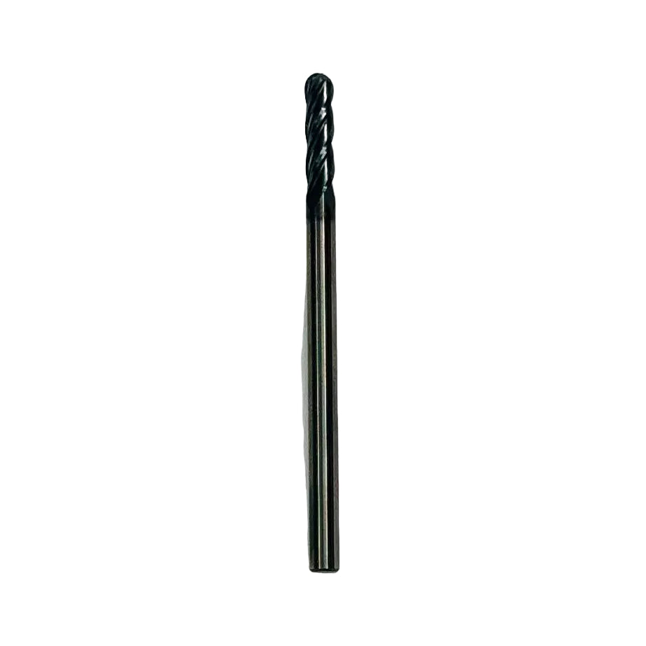 CARBIDE BALL ENDMILL 3MM x 12MM FL x 50MM TL x 3MM SH (40-45 HRC)