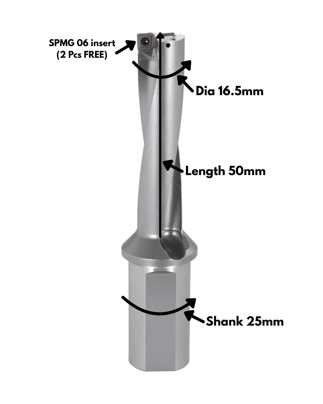 16.5MM UDRILL 3D