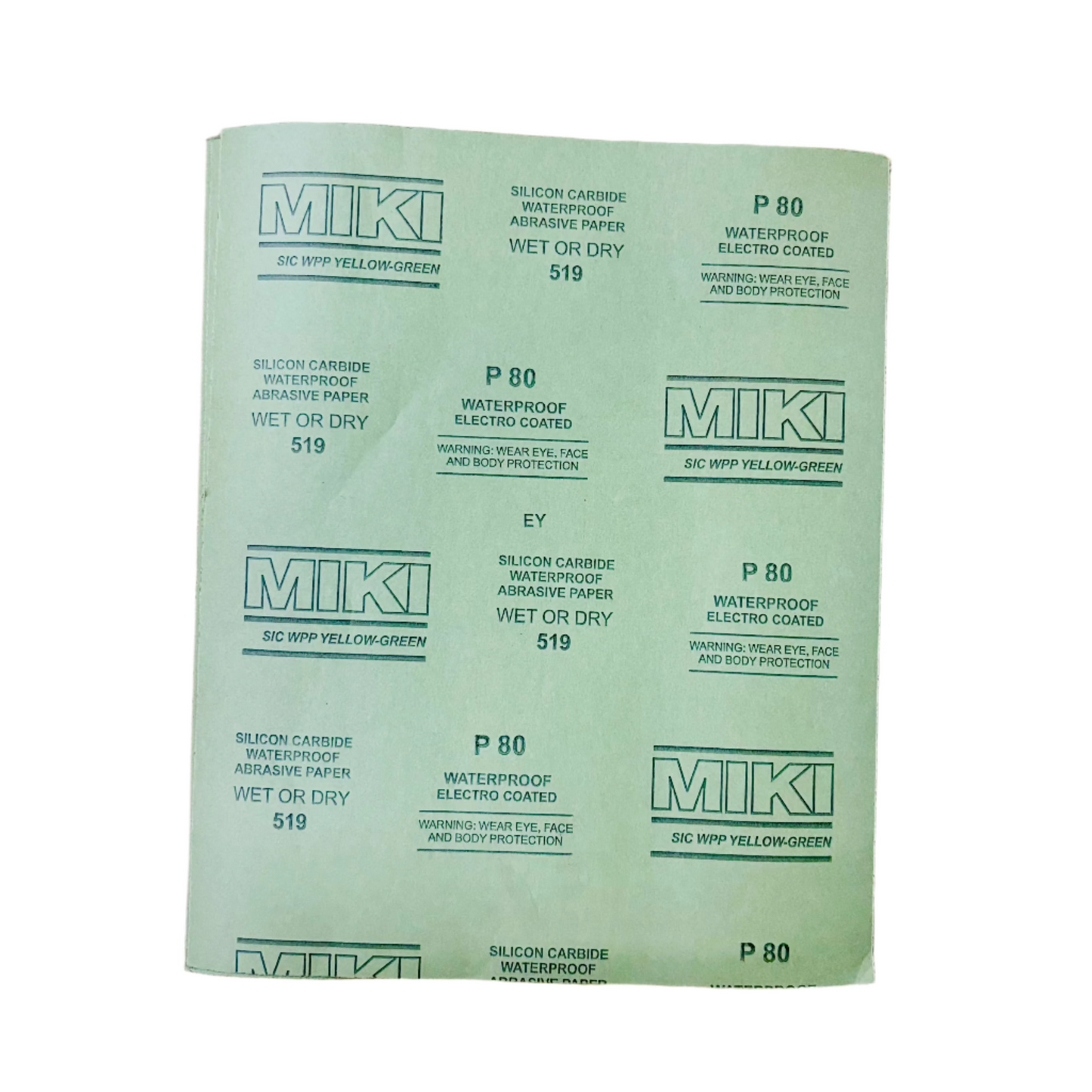 પાણી (રેતી) કાગળ (ગ્રીટ 80) (5 પીસીએસ)