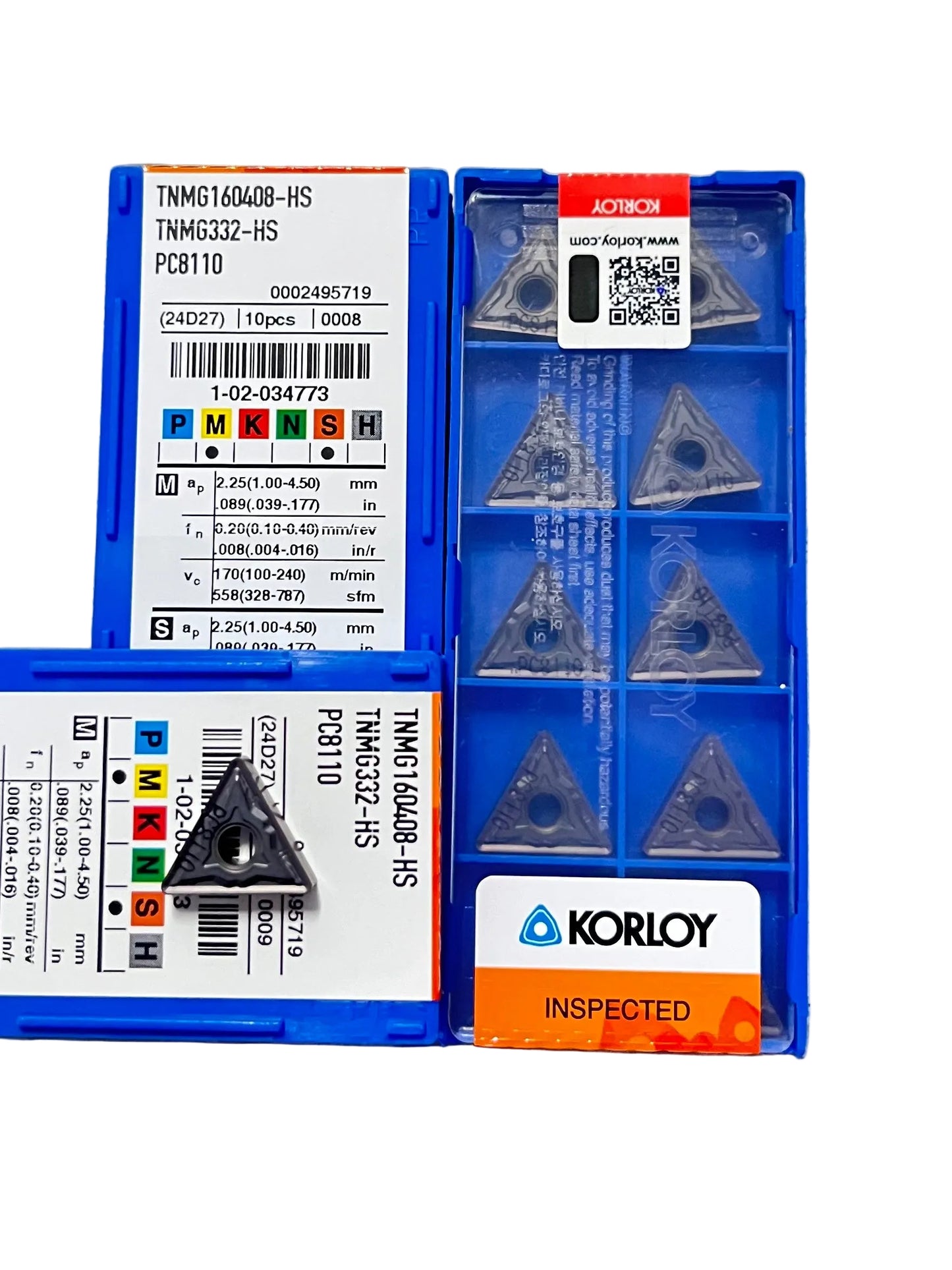 Korloy TNMG 160408 PC 8110 (SS GRADE) (10 PIECE)
