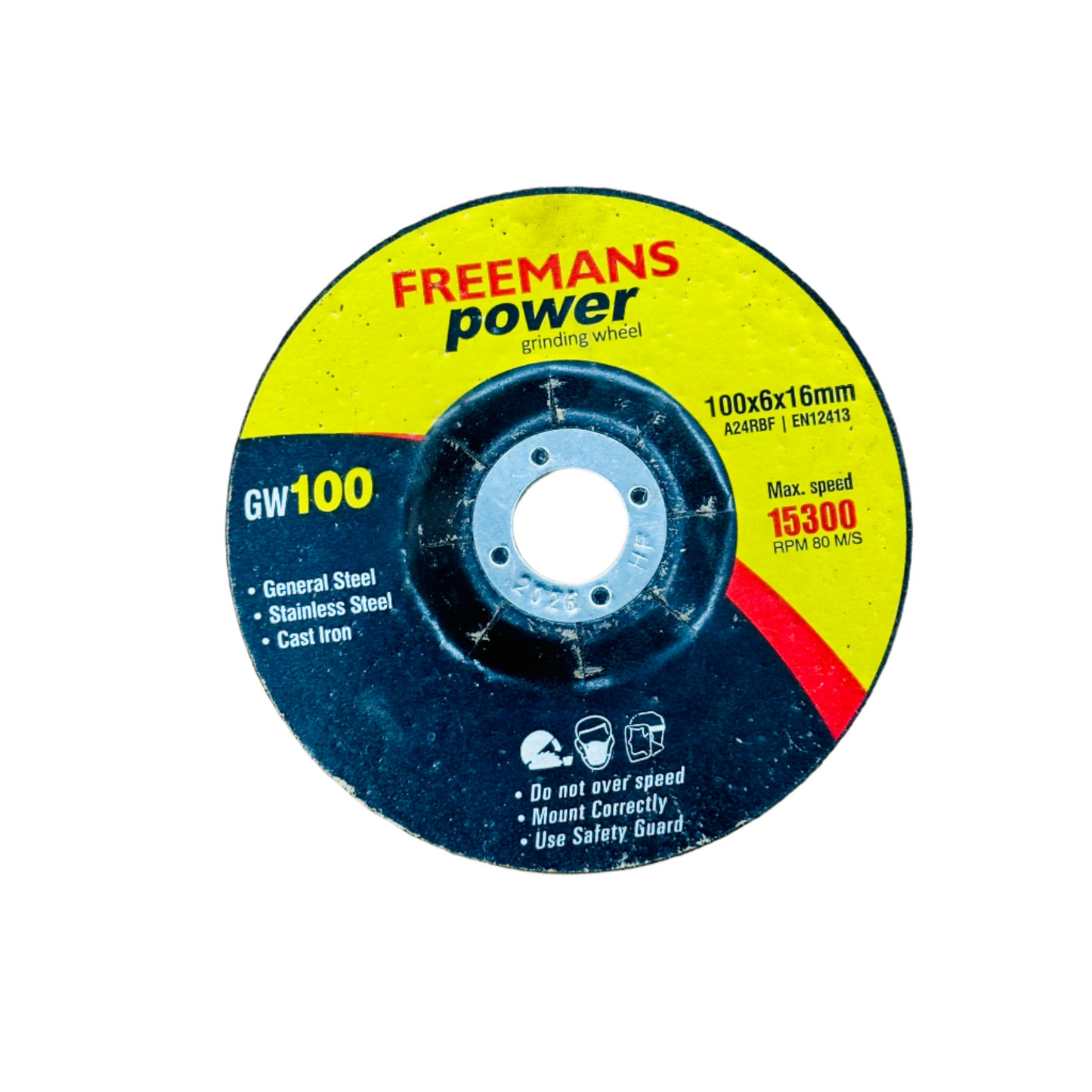 4" FREEMANS POWER GRINDING WHEEL (5 PCS) - Apna Hardware Store