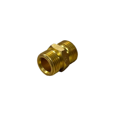 BRASS HEX NIPPLE 1/2 X 1/2