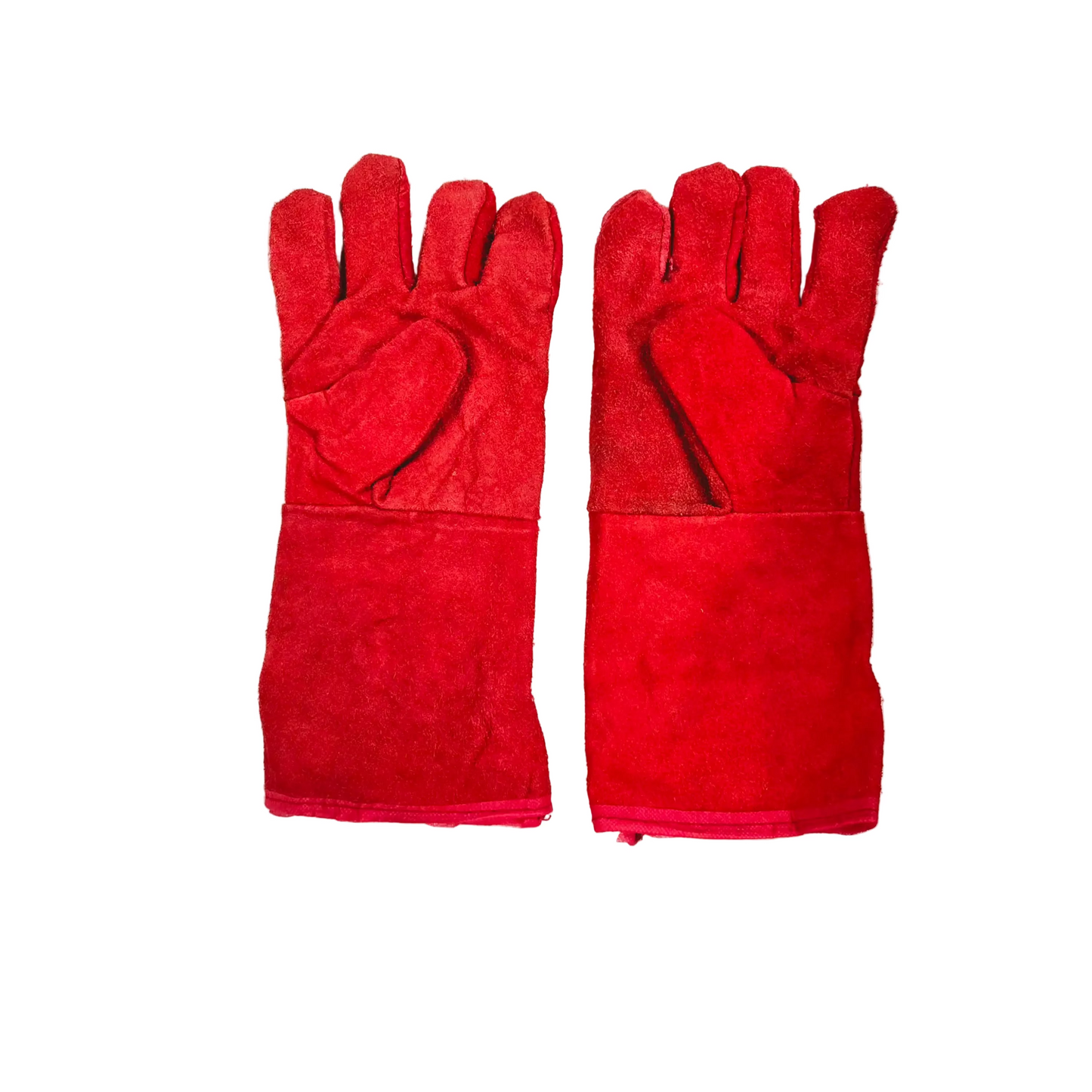 RED WELDING GLOVES