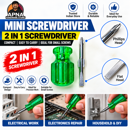 TAPARIA 974 MINI SCREWDRIVER | 2 IN 1 | BLADE LENGTH 30MM
