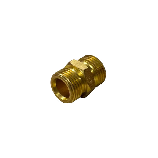 BRASS HEX NIPPLE 1/2 X 1/2