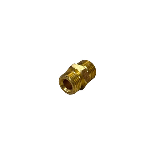 BRASS HEX NIPPLE 1/4 X 1/4
