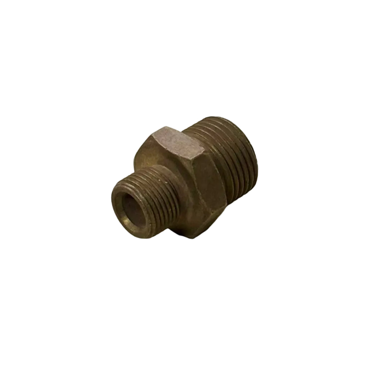 BRASS HEX NIPPLE 3/8 X 1/2