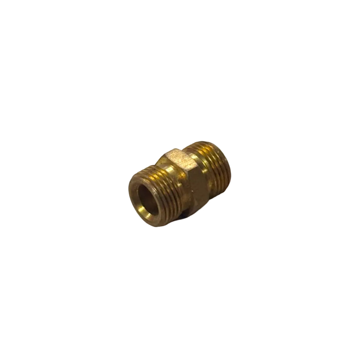 BRASS HEX NIPPLE 3/8 X 3/8