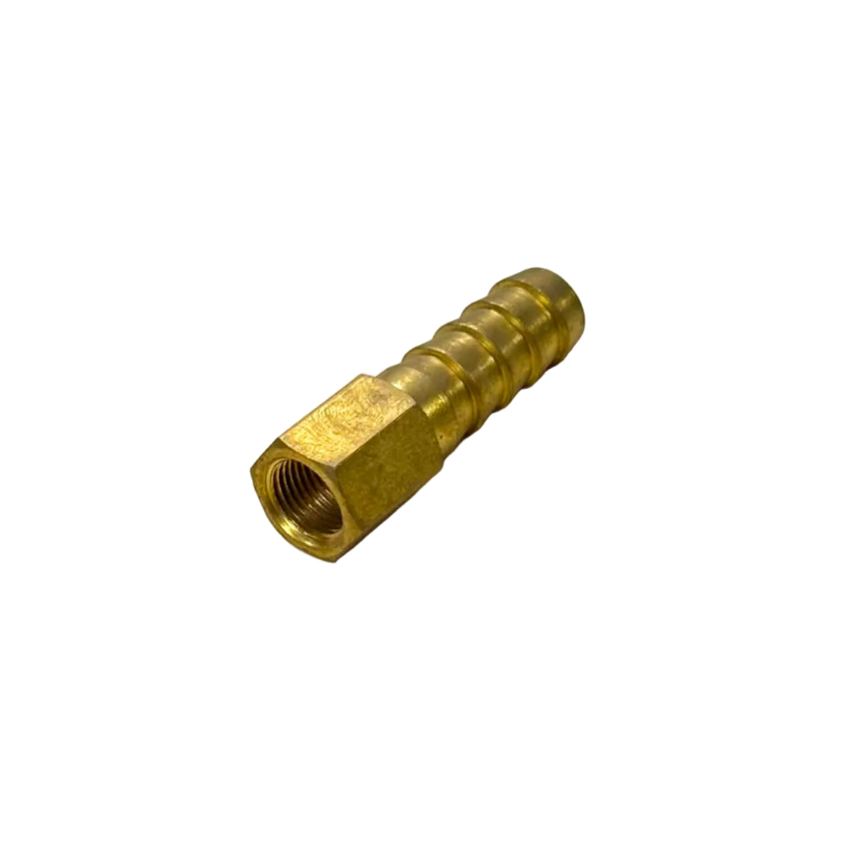BRASS HOSE NIPPLE FEMALE 1/8 X 3/8