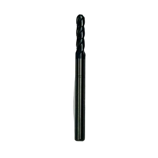 CARBIDE BALL ENDMILL 3.5MM x 14MM FL x 50MM TL x 4MM SH (40-45 HRC)