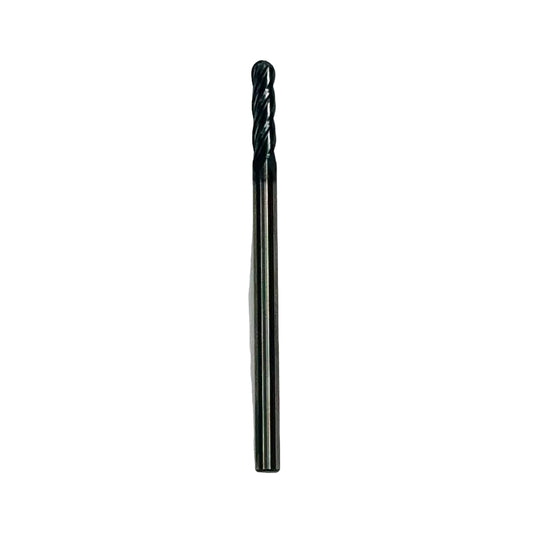 CARBIDE BALL ENDMILL 3MM x 12MM FL x 50MM TL x 3MM SH (40-45 HRC)