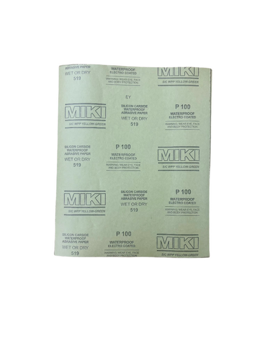 પાણી (રેતી) કાગળ (ગ્રીડ ૧૦૦) (૫ પીસી)