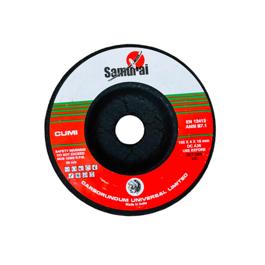 4" SAMURAI CUMI GRINDING WHEEL (25 PCS)