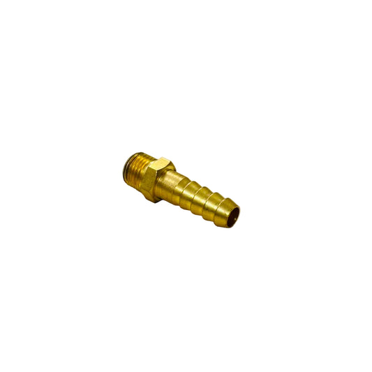 BRASS HOSE NIPPLE MALE 1/4 X 3/8