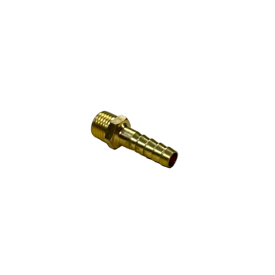 BRASS HOSE NIPPLE MALE 1/4 X 5/16