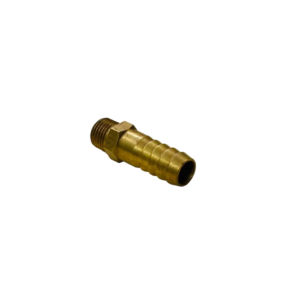 BRASS HOSE NIPPLE MALE 1/4 X 1/2