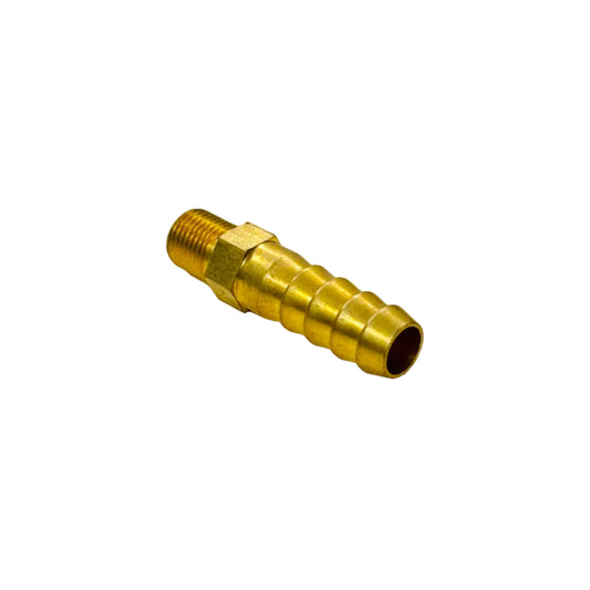 BRASS HOSE NIPPLE MALE 1/8 X 3/8