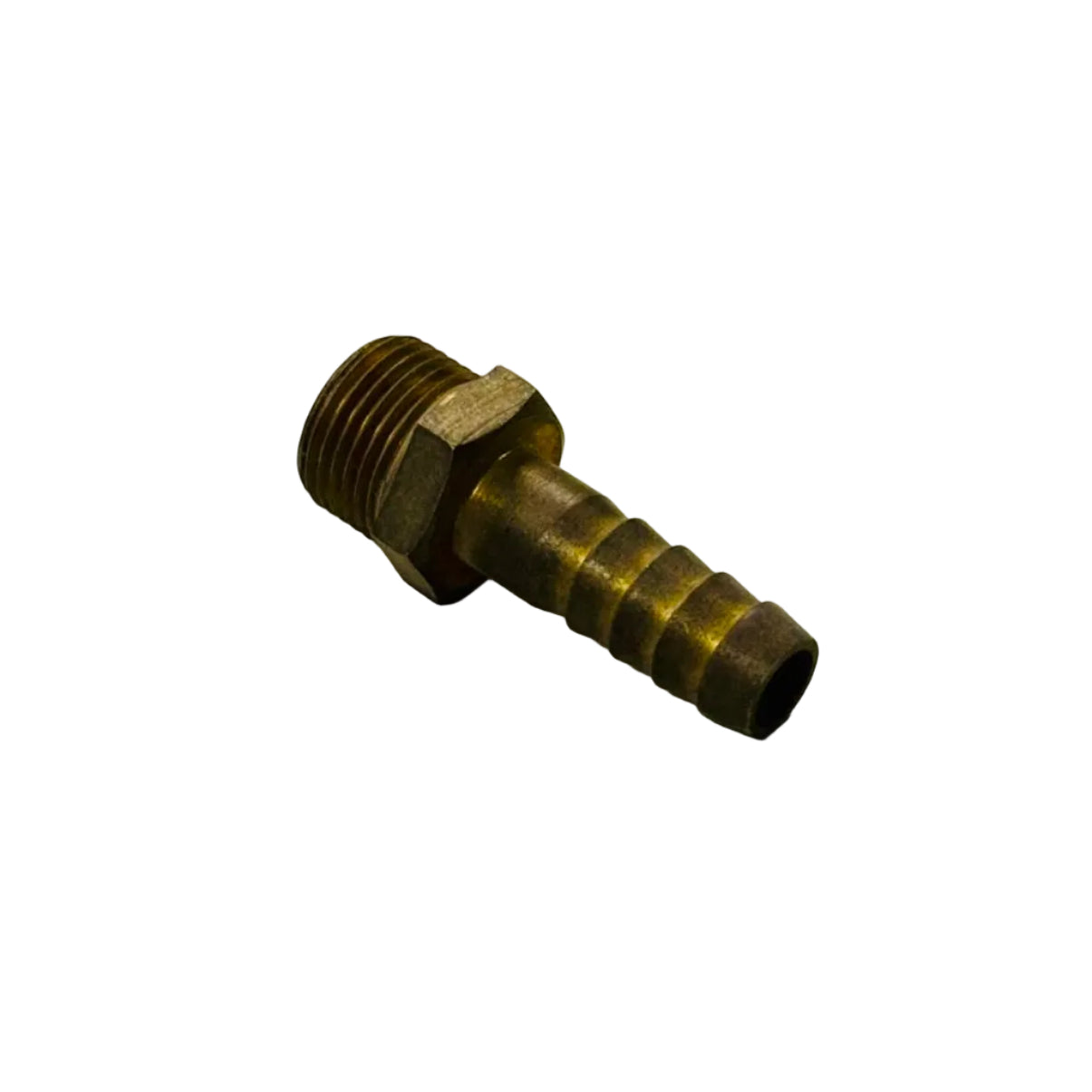 BRASS HOSE NIPPLE MALE 3/8 X 3/8