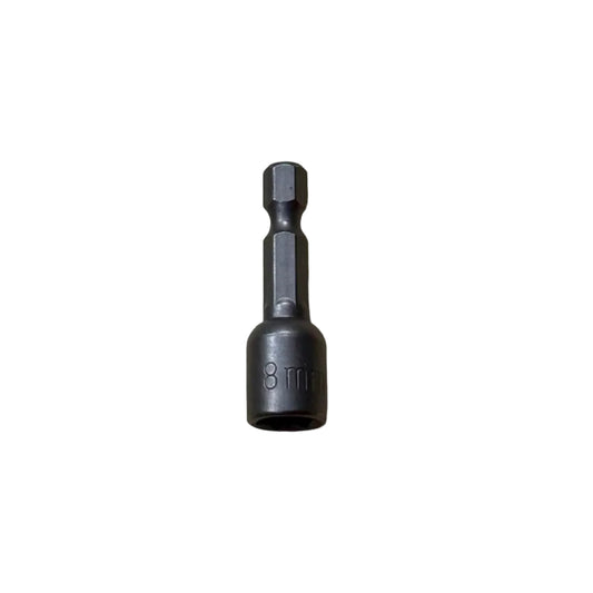 8MM X 50MM LENGTH MAGNETIC NUT DRIVER BIT | 1/4” HEX SHANK SOCKET DRIVER FOR DRILL & IMPACT DRIVER