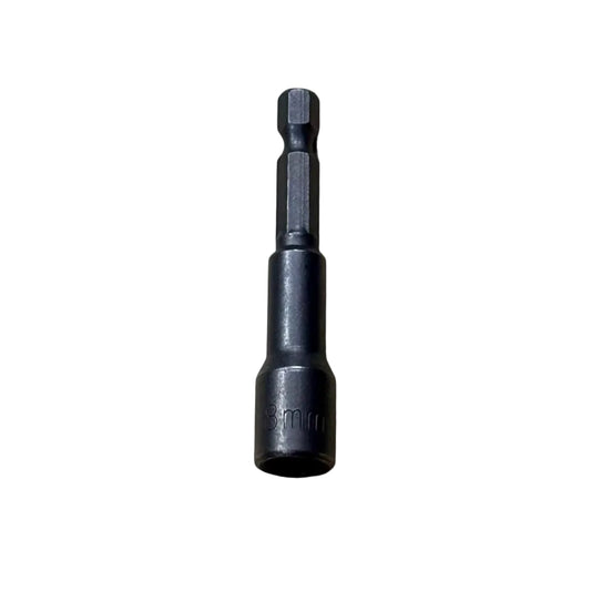 8MM X 65MM LENGTH MAGNETIC NUT DRIVER BIT | 1/4” HEX SHANK SOCKET DRIVER FOR DRILL & IMPACT DRIVER