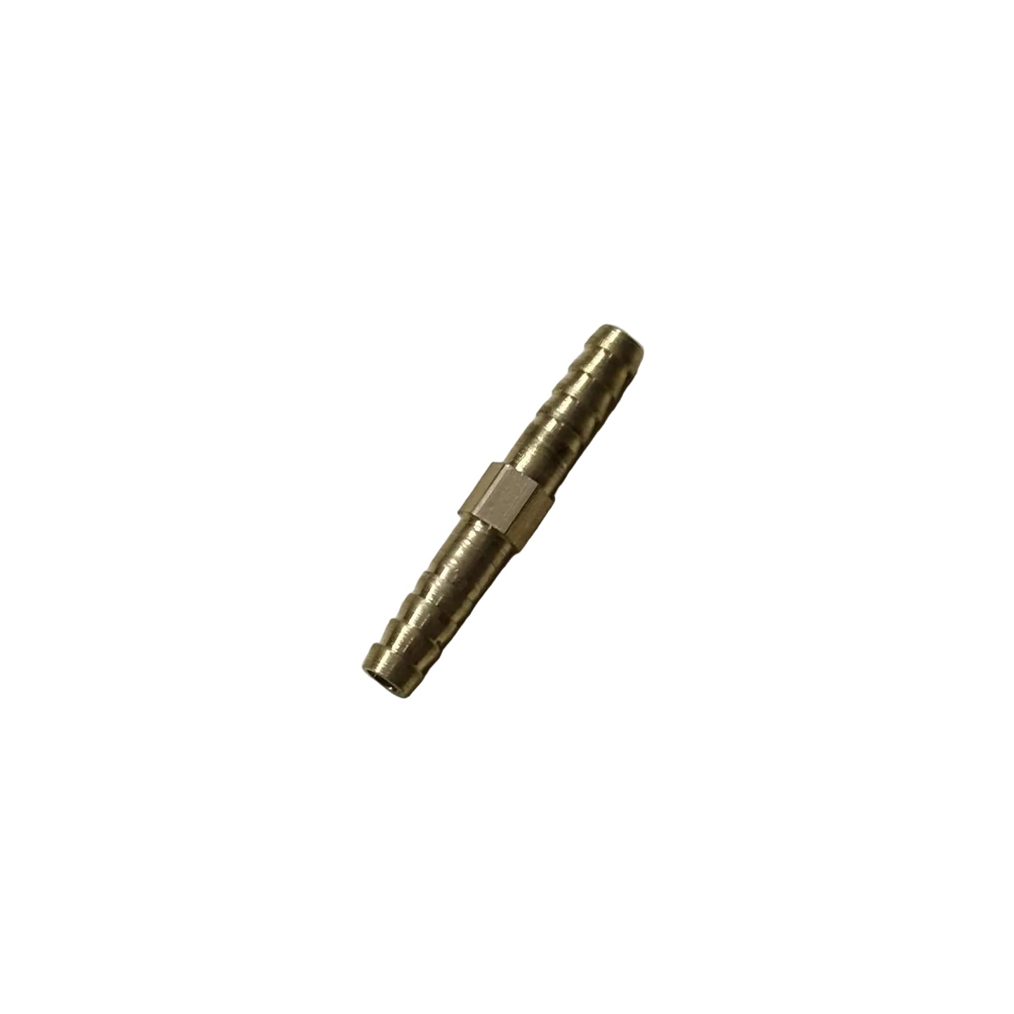 BRASS STRAIGHT JOINT NIPPLE 1/4” HOSE