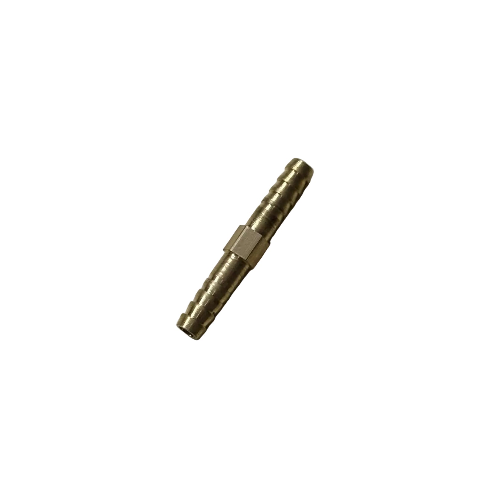 BRASS STRAIGHT JOINT NIPPLE 1/4” HOSE