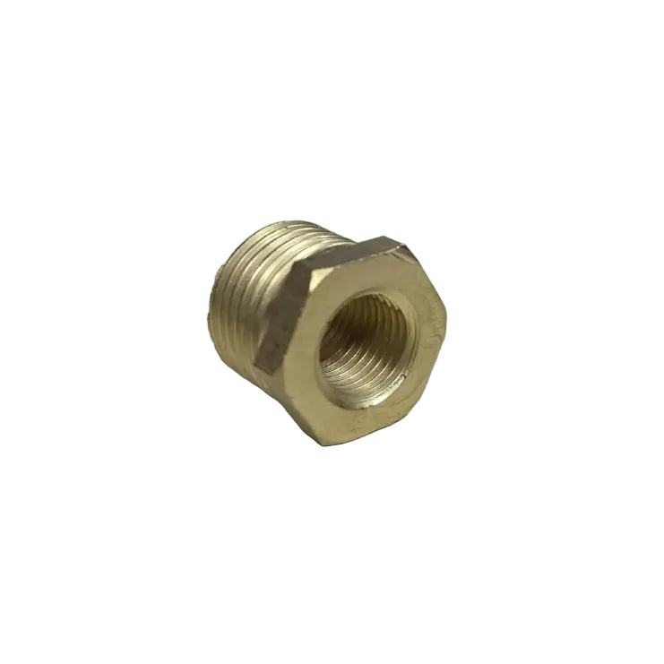BRASS BUSHING 1/2 BSP (MALE THREAD) X 1/4 BSP (FEMALE THREAD)