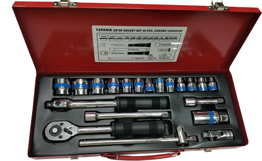તાપરિયા એસ ૩/૮ (૯.૫ મીમી) ડ્રાઇવ સોકેટ સેટ
